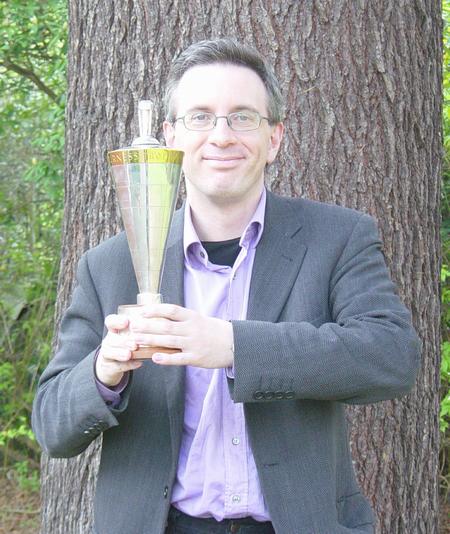 Jonathan Rogers with the Furness Trophy