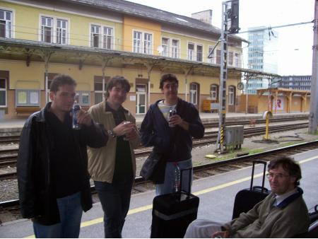 Off we go, Salzburg Station for our trip To Fuegen.