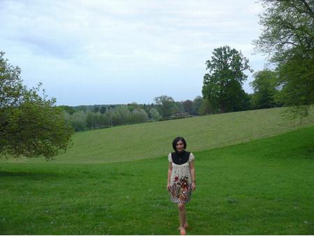 Meri in the grounds of Sunningdale Park